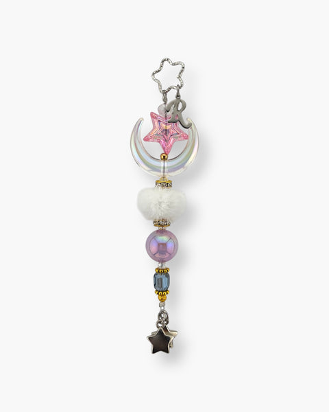 Lunas Wand Bag Charm in Pink