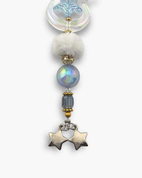Lunas Wand Bag Charm in Azure
