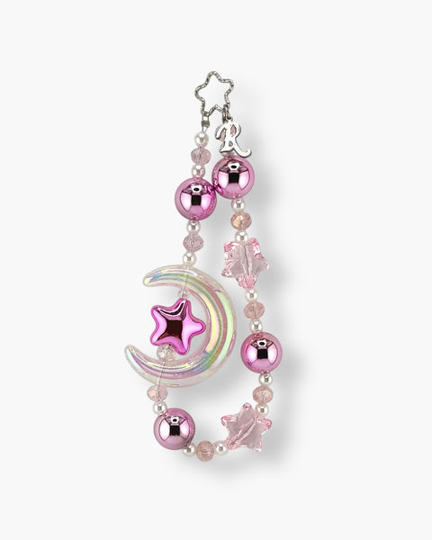 Lunas Phone Charm in Metallic Pink