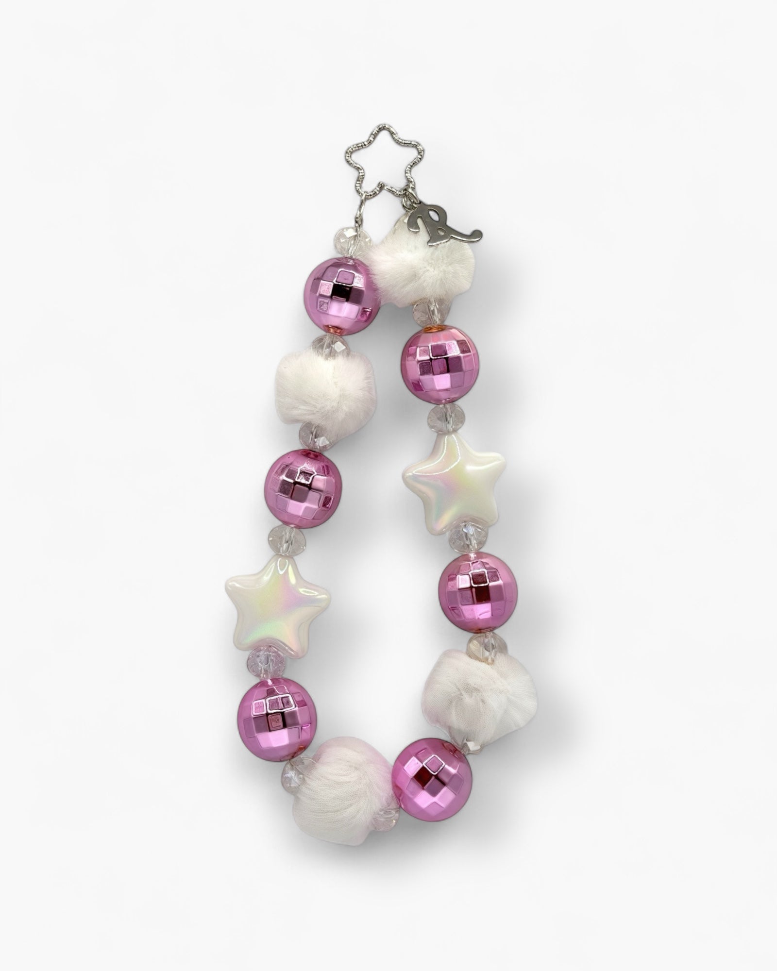 Twinkle Twins Phone Charm in Plush White