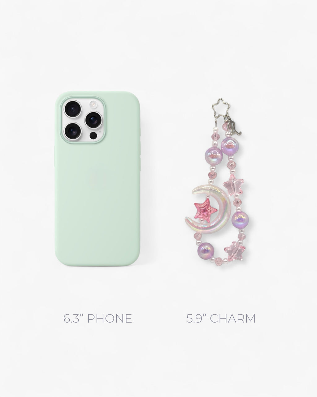 Lunas Phone Charm in Cerise