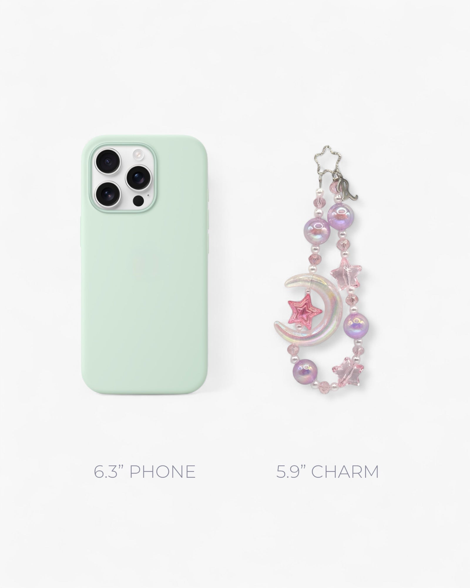 Lunas Phone Charm in Cerise