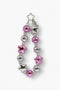 Twinkle Twins Phone Charm in Metallic Pink