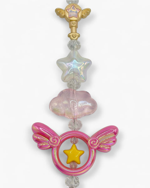Winged Spell Bag Charm