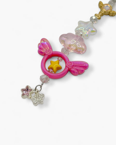 Winged Spell Bag Charm