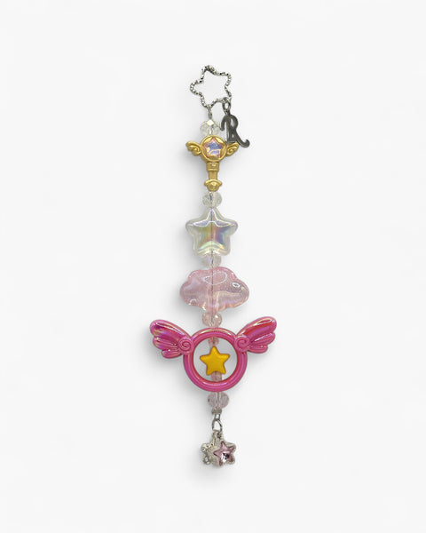 Winged Spell Bag Charm
