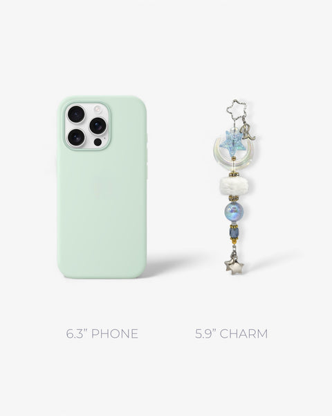 Lunas Wand Bag Charm in Azure