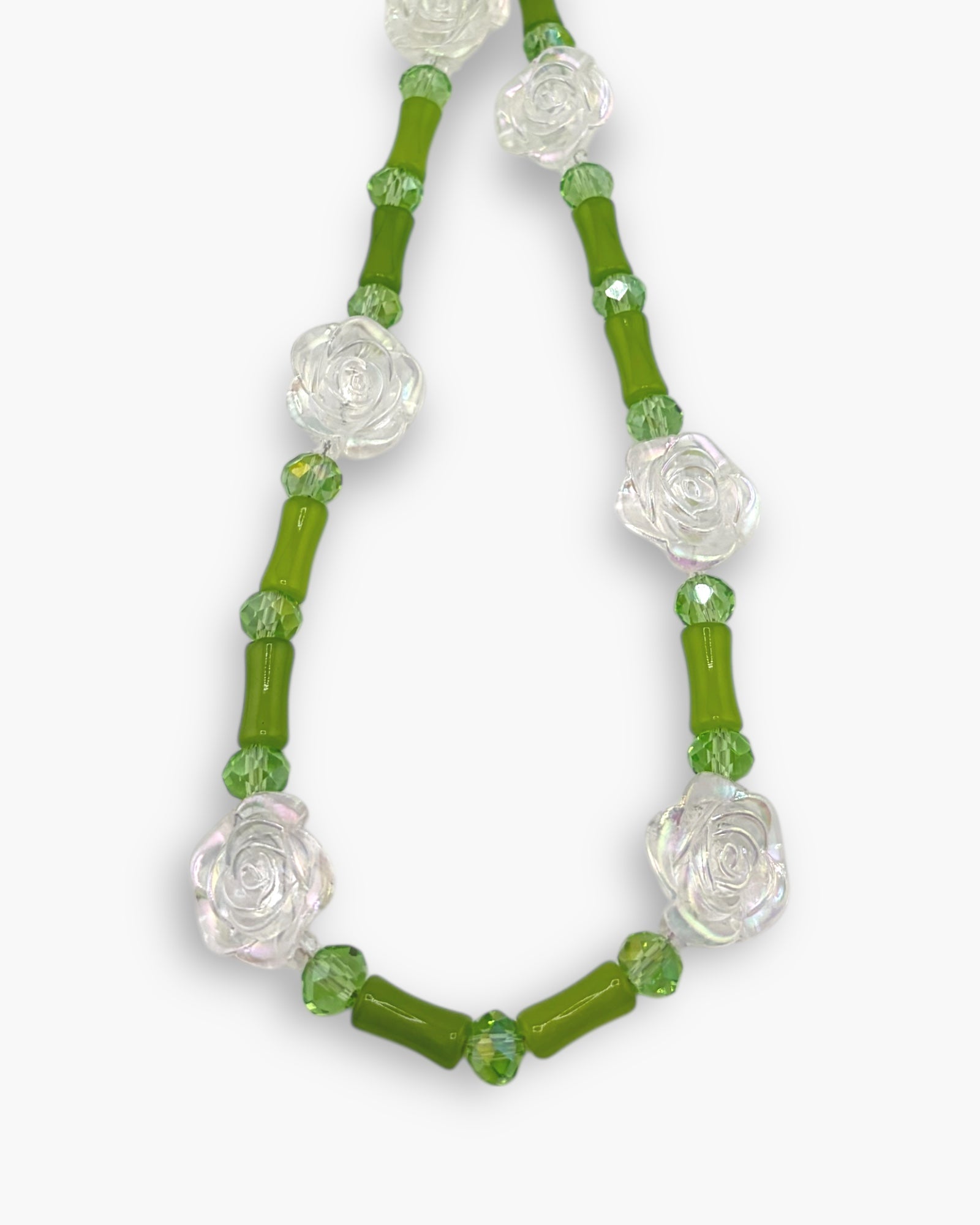 Jade Camellia Phone Charm