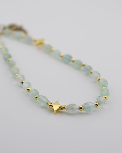 Fluorite Gemstone Chain Charm