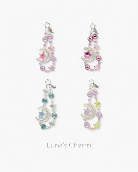 Lunas Phone Charm in Cerise