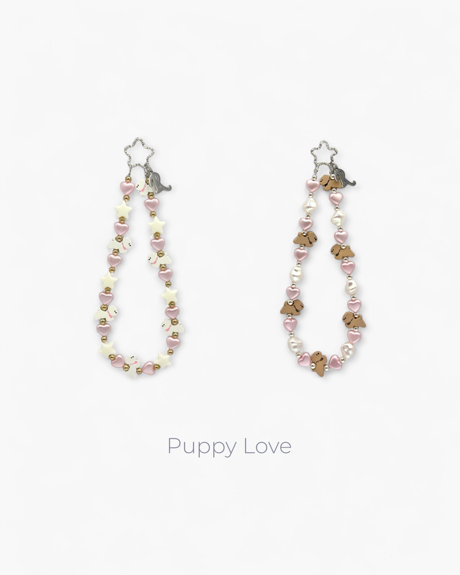 Puppy Love Phone Charm in Brown