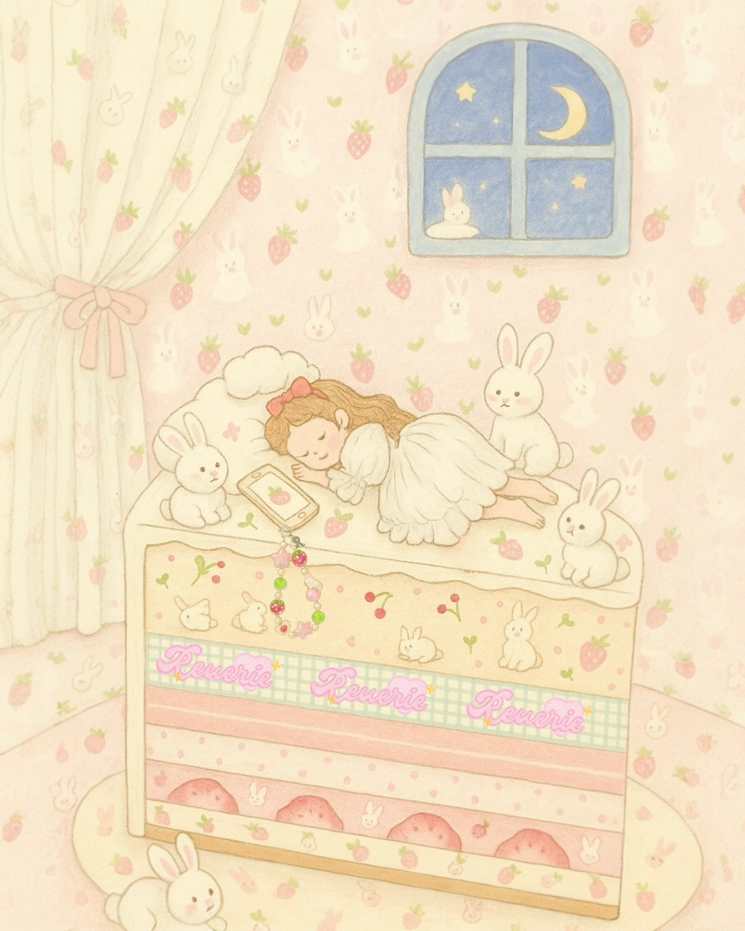 Hop Berry Phone Charm in Red