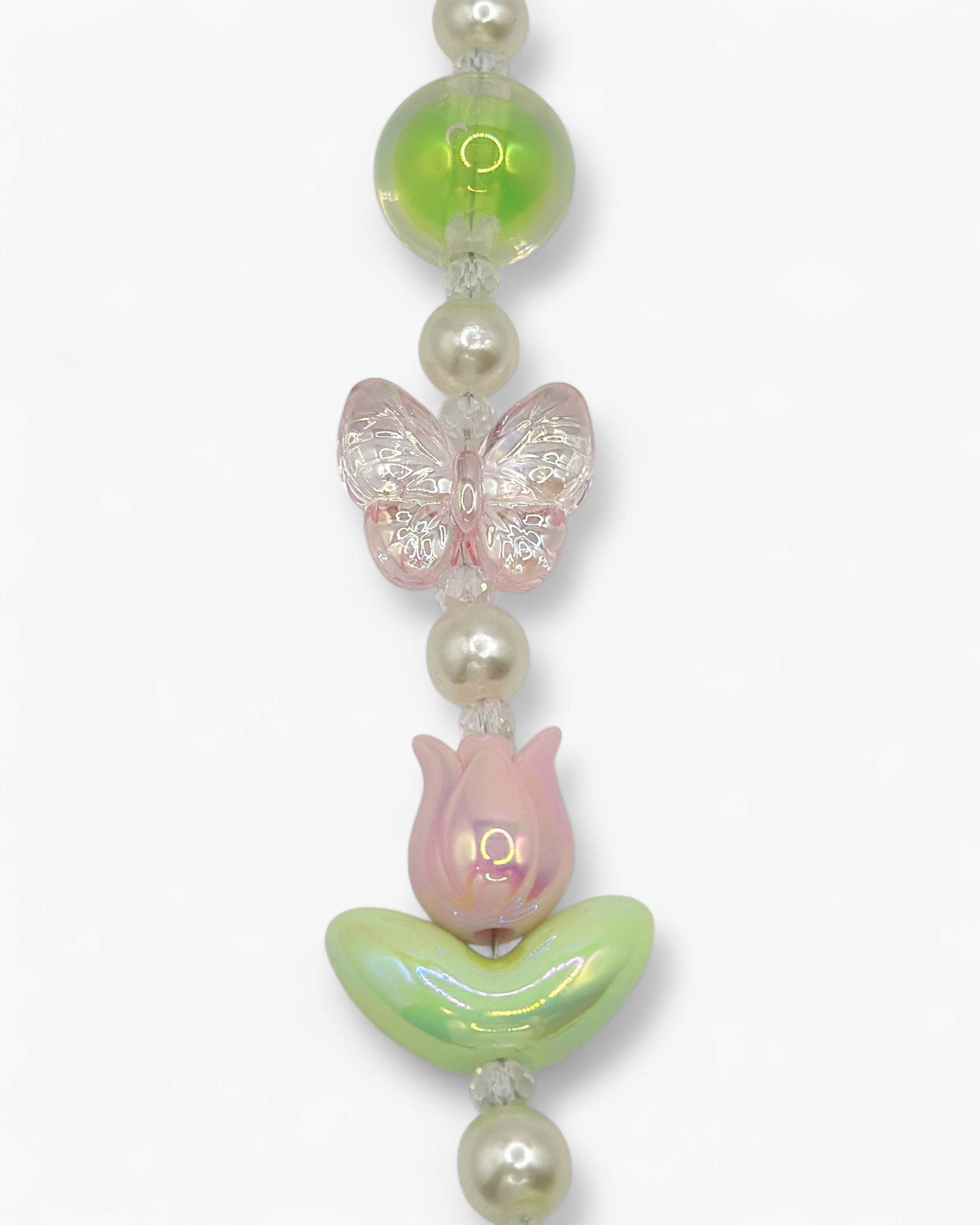 Papillon Garden Phone Charm in Green