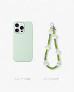 Jade Camellia Phone Charm