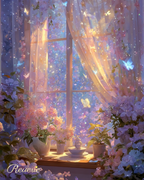 Papillon Garden Phone Charm in Lilac