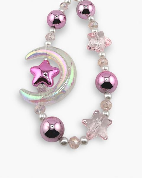 Lunas Phone Charm in Metallic Pink
