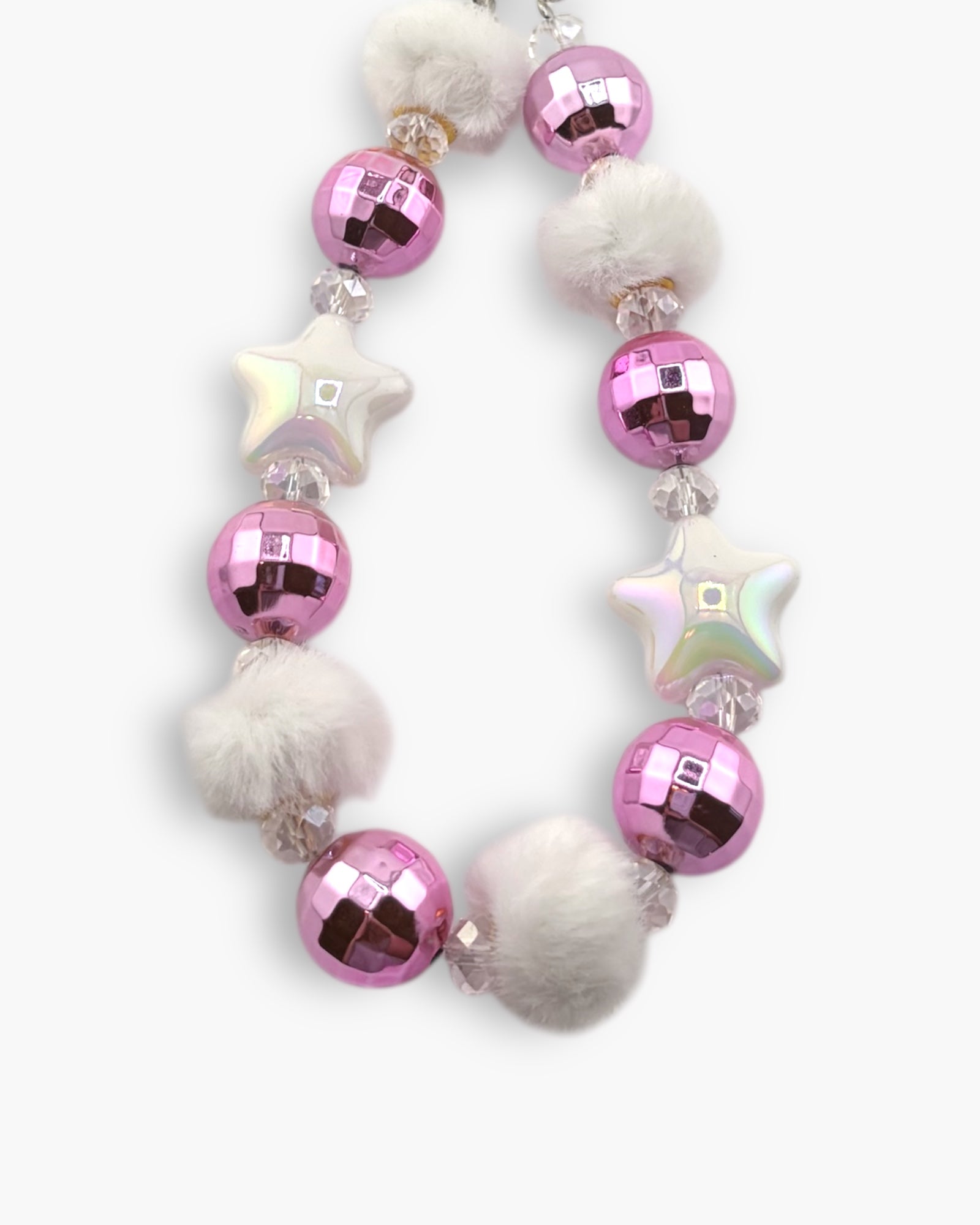 Twinkle Twins Phone Charm in Plush White