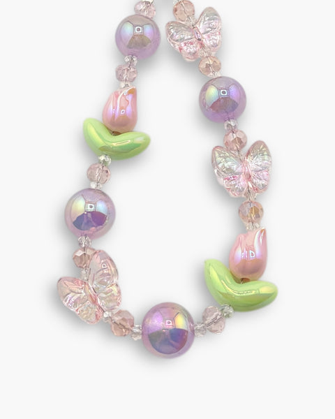 Papillon Garden Phone Charm in Lilac
