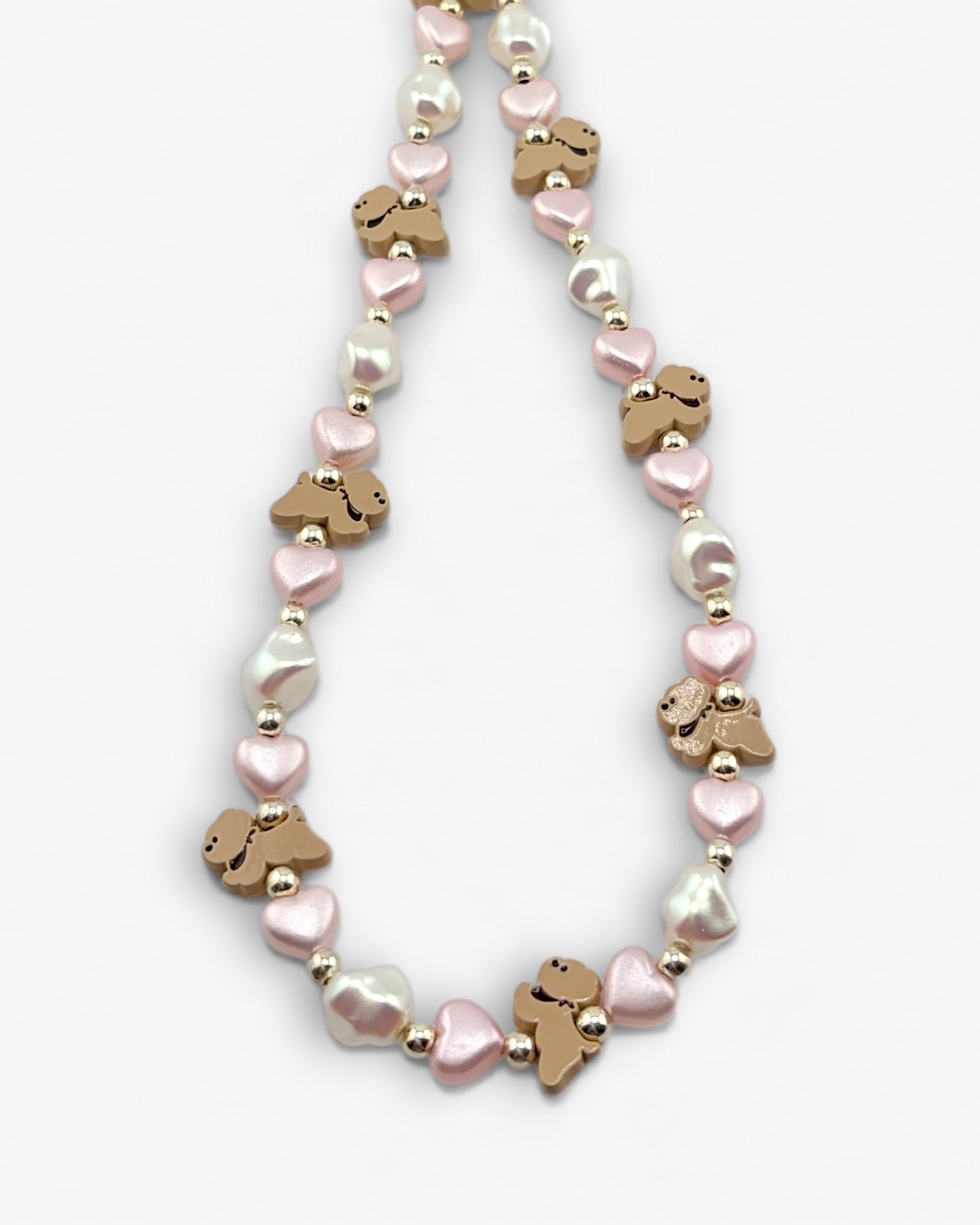 Puppy Love Phone Charm in Brown