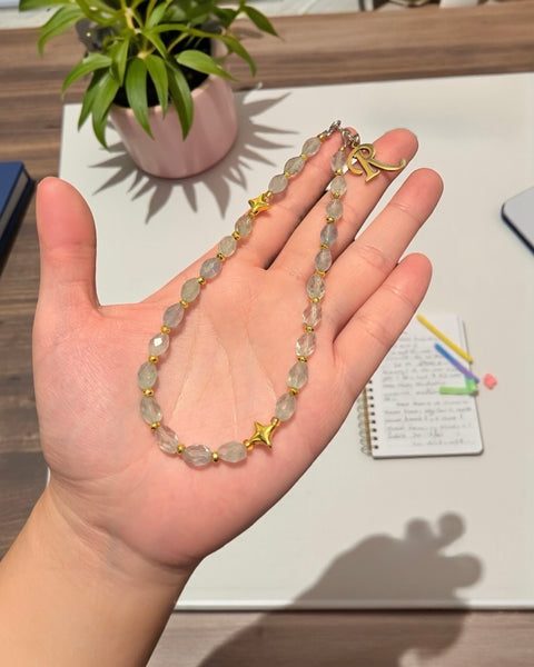 Fluorite Gemstone Chain Charm