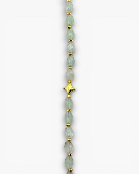 Fluorite Gemstone Chain Charm