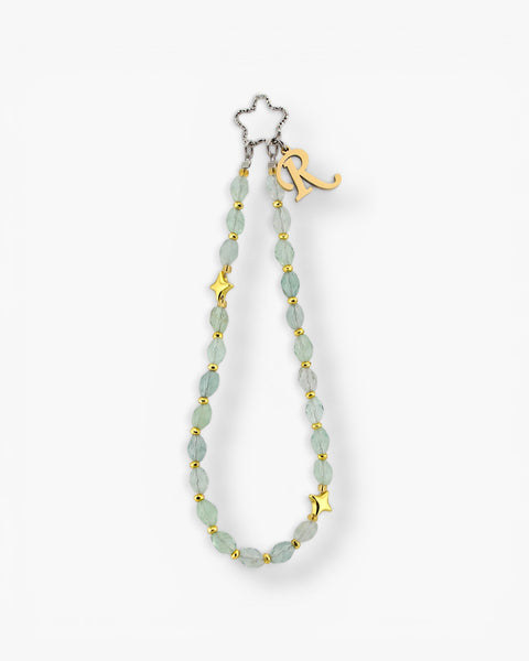 Fluorite Gemstone Chain Charm