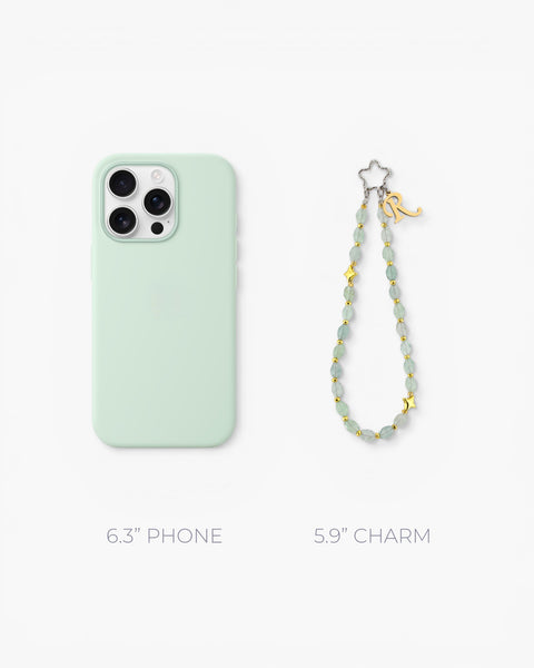 Fluorite Gemstone Chain Charm